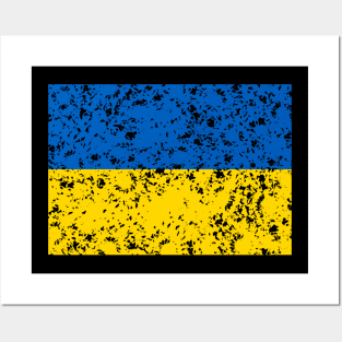 UKRAINE FLAG Posters and Art